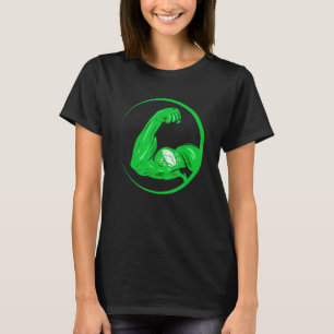 Camiseta Bodybilder Veggie verde y saludable que es vegano