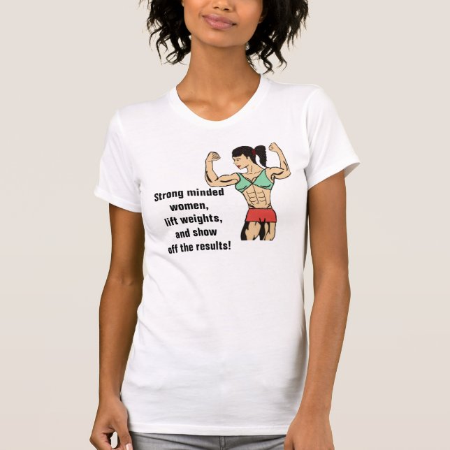 Camiseta bodybuilder de la mujer (Anverso)