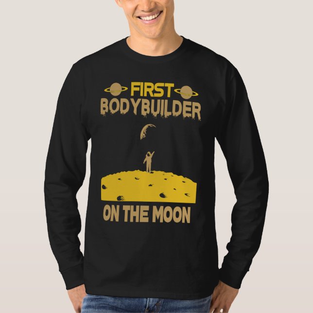 Camiseta Bodybuilder On The Moon (Anverso)