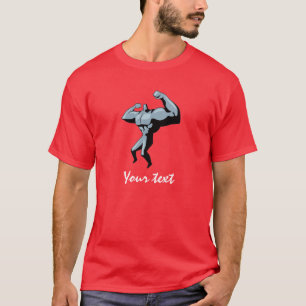 Camiseta Bodybuilder; rojo