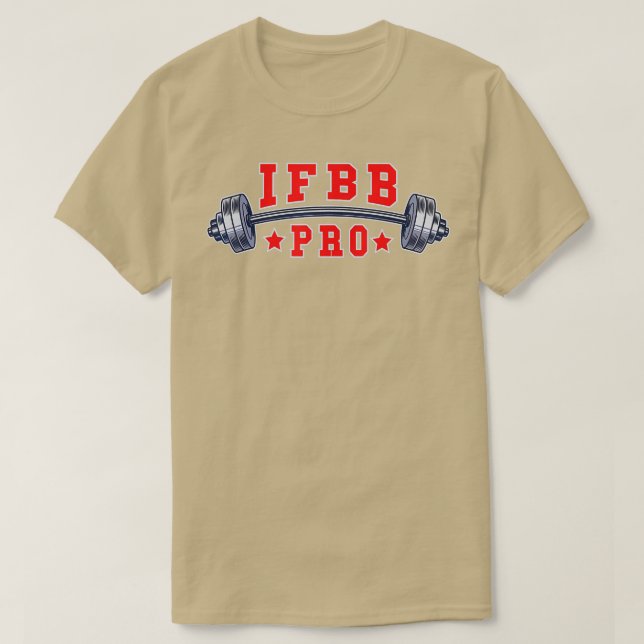 Camiseta Bodybuilder y Physique Athlete IFBB PRO Barbell (Diseño del anverso)