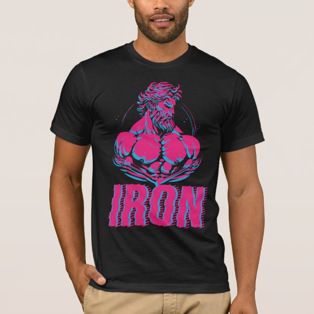 Camiseta Bodybuilding Iron Greek God Strength Gym T-Shirt (Anverso)