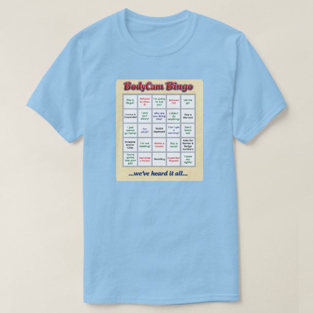 Camiseta "BodyCam Bingo" (2) (Diseño del anverso)