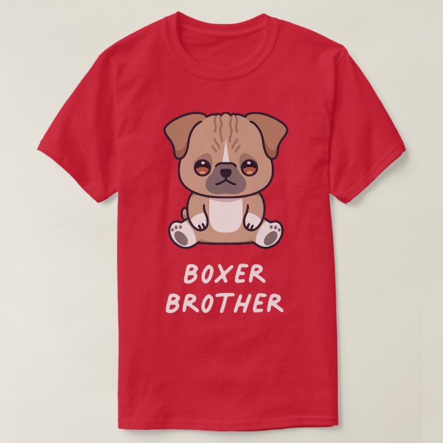 Camiseta Boer Brother Kawaii Anime Perro Dueño Familia  (Diseño del anverso)