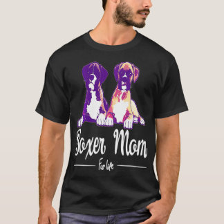 Camiseta Boer Dog Mom Tee Boer Mom Two Dogs
