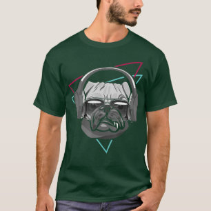 Camiseta Boer Dog Music Auriculares Disco Dj Fiesta