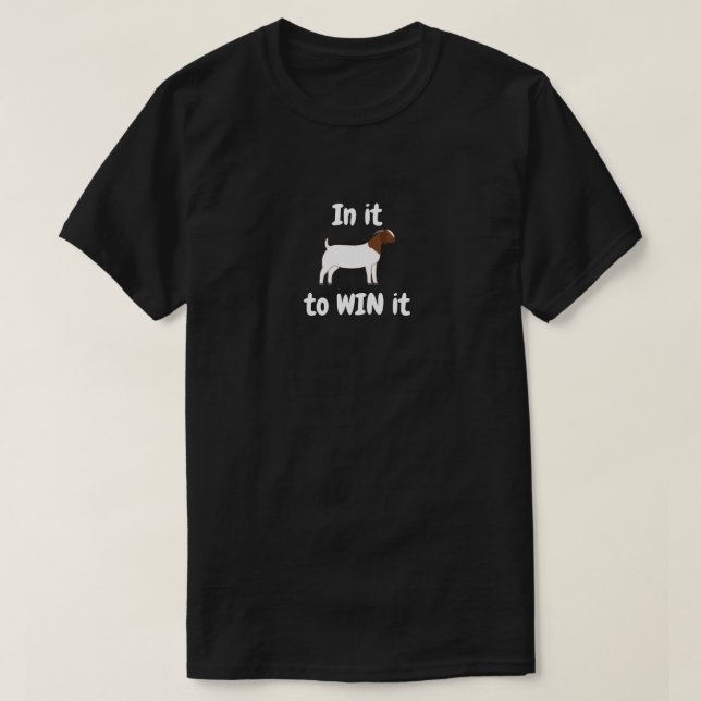 Camiseta Boer Goat - En él se gana (Diseño del anverso)