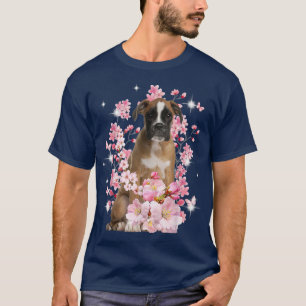 Camiseta Boer Perro Flor de cerezo japonesa Sakura