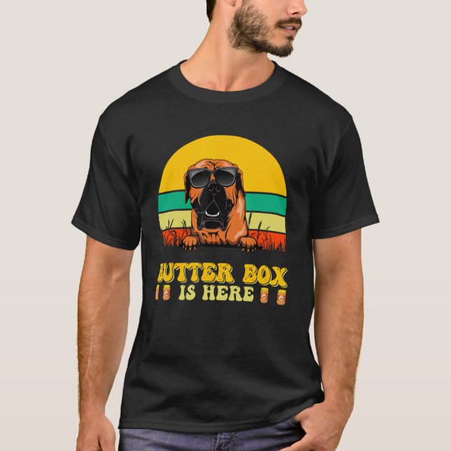 Camiseta Boerboel Dog Butter Box Is Here Father s Day (Anverso)