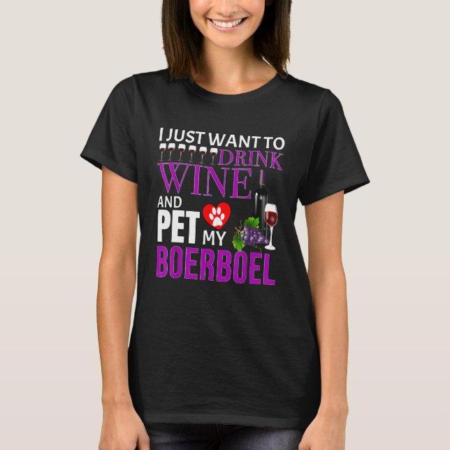 Camiseta Boerboel Wine Lover (Anverso)