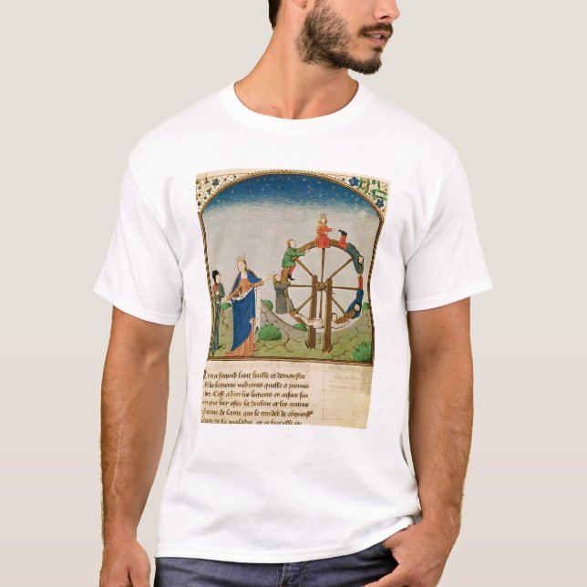 Camiseta Boethius con la rueda de la fortuna (Anverso)