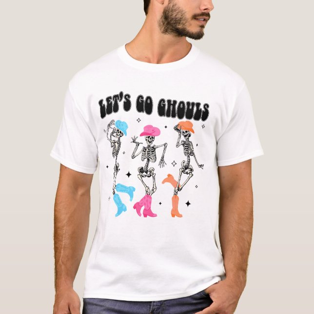 Camiseta Bofito esquelético bailando vamos a hacer ghouls o (Anverso)