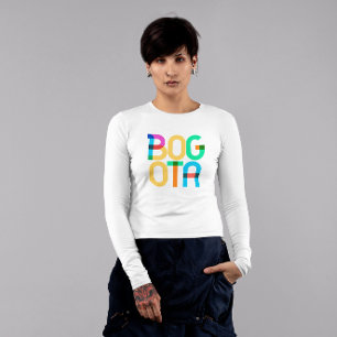 Camiseta Bogota Colombia Arte Pop Letras