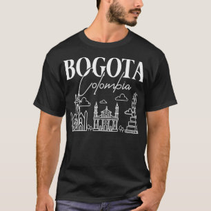 Camiseta Bogota Colombia: Viajes por el mapa de la ciudad