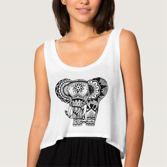Camiseta Bohemian Elephant Tank (Anverso)