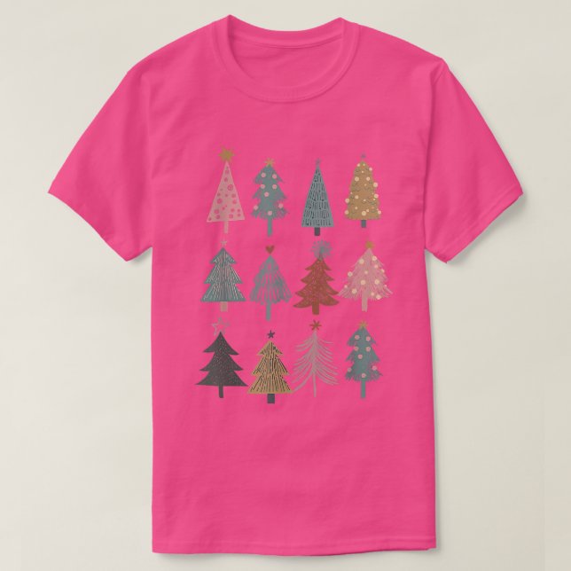 Camiseta Boho Árbol de Navidad Feliz Navidad Chris (Diseño del anverso)