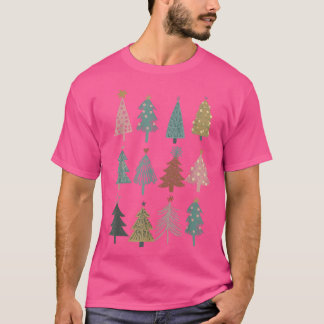 Camiseta Boho Árbol de Navidad Feliz Navidad Chris