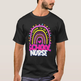 Camiseta Boho Arcoíris Enfermera Licenciada Orgullosa De Se