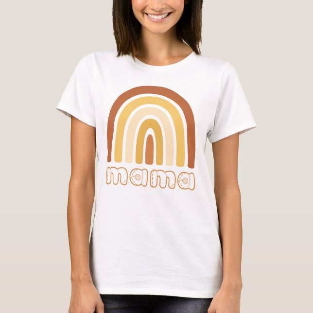 Camiseta Boho Arcoíris Mama (Anverso)