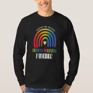Camiseta Boho Arcoiris Orgullosa madre Neurodiversidad Mamá