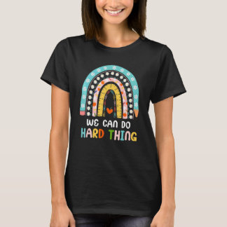 Camiseta Boho Arcoíris Podemos Hacer Cosas Difíciles Profes