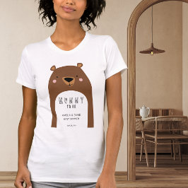 Camiseta Boho Bear Mommy To Be Neutral Baby Shower
