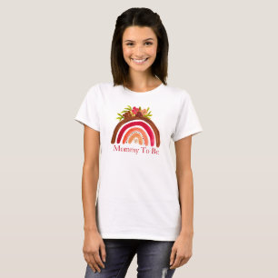 Camiseta Boho bohemio arco iris Baby Shower Earthy Cute