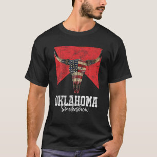 Camiseta Boho Bull Skull Cow Oklahoma Smokeshow Western Cou