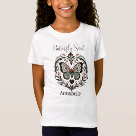 Camiseta Boho Butterfly Soul White T-Shirt