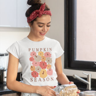 Camiseta Boho Chic Temporada de Calabazas Otoño
