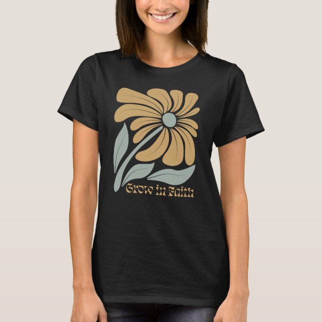 Camiseta Boho Christian Faith Inspirador (Anverso)