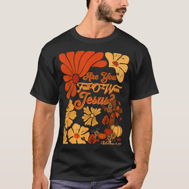 Camiseta Boho Christian Fall Thanksgiving Are You Fall-o-we (Anverso)