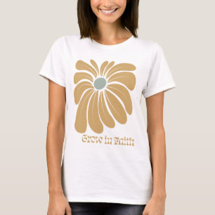 Camiseta Boho Christian Grow en Faith Inspirador
