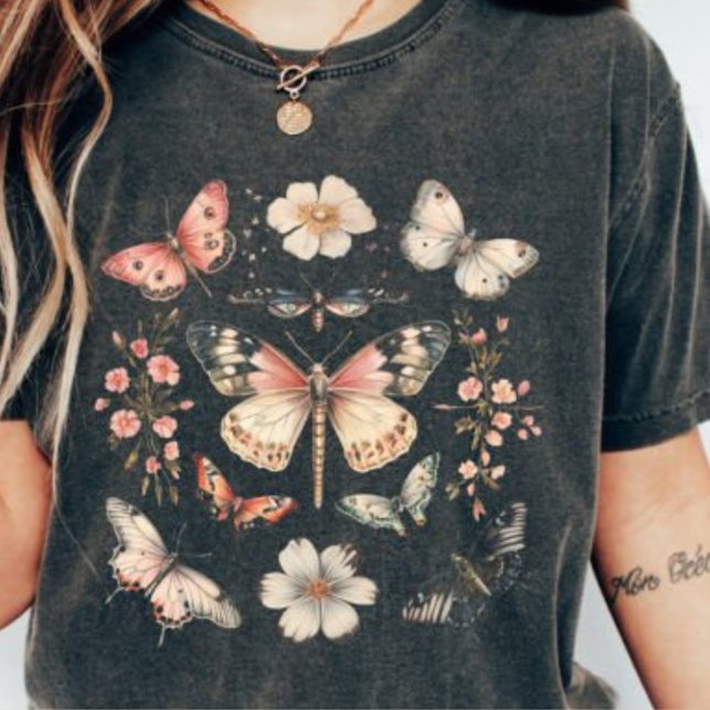 Camiseta Boho Cottagecore Monarch Butfly (Subido por el creador)