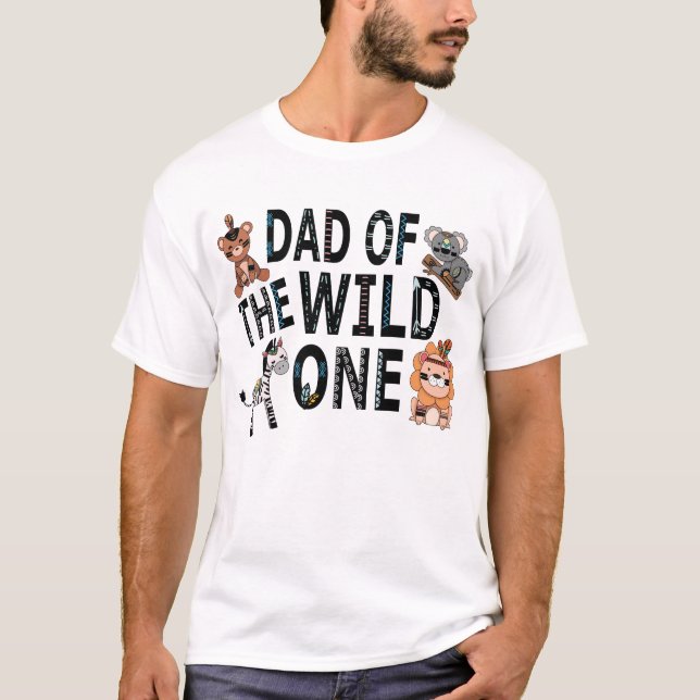 Camiseta Boho Dad Of The Wild Un Cumpleaños (Anverso)