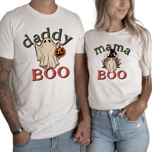 Camiseta Boho Daddy Boo Cute Fantasma Halloween