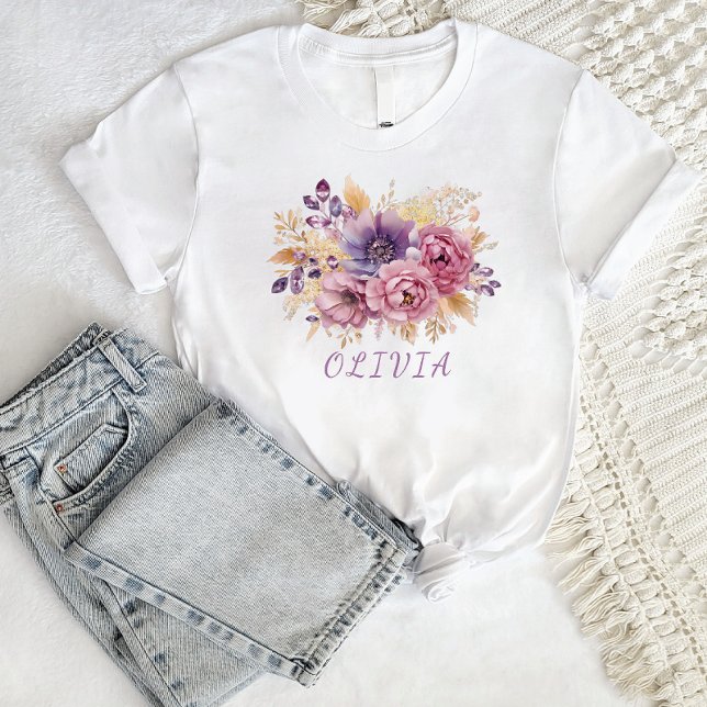 Camiseta Boho de Flor Silvestre Botánica personalizado (Subido por el creador)