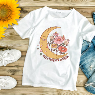 Camiseta Boho de Moda Respira Inspirador Motivacional 