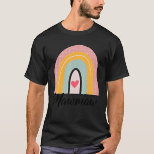Camiseta Boho Día de la Madre del Arcoiris Mawmaw Mamá Abue