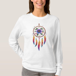 Camiseta Boho Dreamcatcher Design Long Sleeve for Peaceful