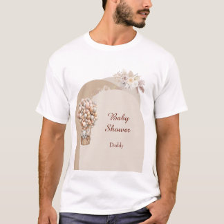 Camiseta Boho Elefante Globo Aerostático Neutral Pampas
