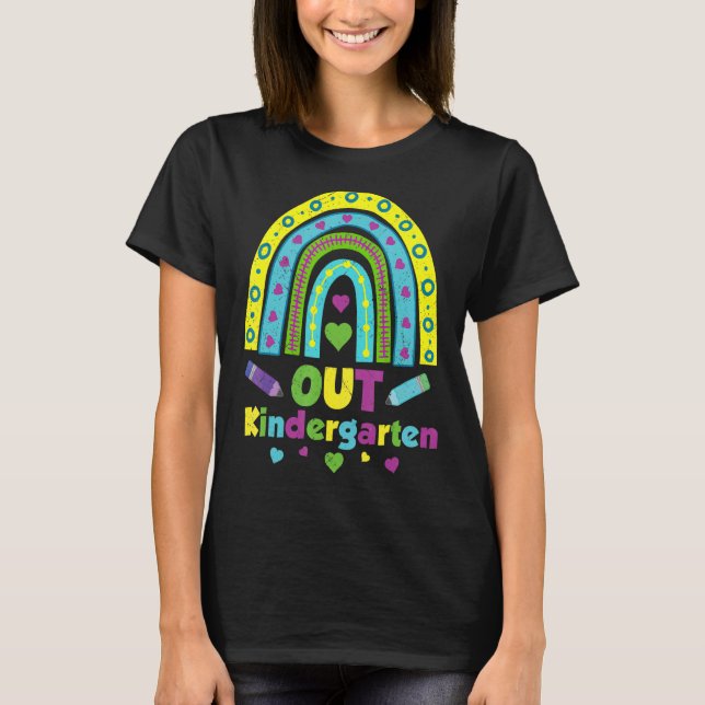 Camiseta Boho Escuela de la Paz Arcoiris Kinder (Anverso)