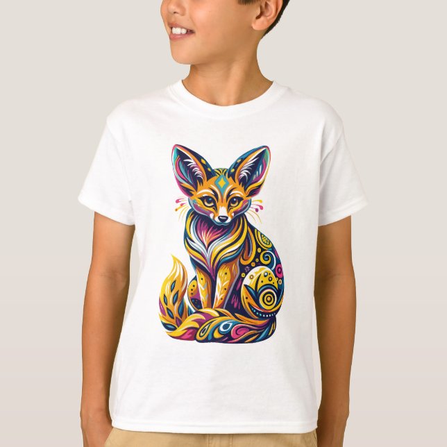 Camiseta Boho Fennec Fox (Anverso)