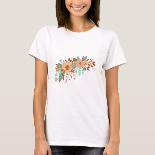 Camiseta Boho Floral Femenino 