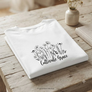 Camiseta Boho Floral – Regalo Cristiano Inspirador para Muj