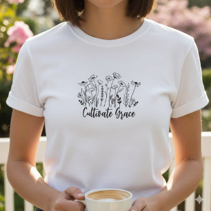 Camiseta Boho Floral – Regalo Cristiano Inspirador para Muj