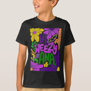 Camiseta Boho La Weezy Ana Mardi Gras Coquette Bow Louisian