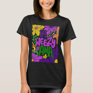 Camiseta Boho La Weezy Ana Mardi Gras Coquette Bow Louisian
