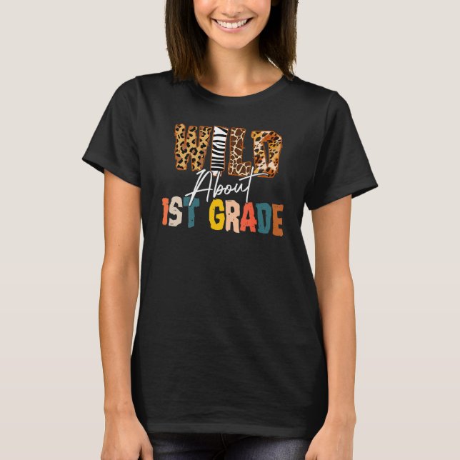 Camiseta Boho Leopard salvaje a los estudiantes de primer g (Anverso)