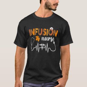 Camiseta Boho Leopardo Ritmo Cardíaco Infusión Enfermera Ot